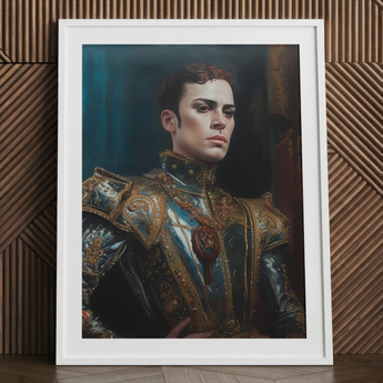 The Admiral - Baroque Gay Naval Portrait Art Print / Canvas, Posters Prints & Visual Artwork, Toby Leon