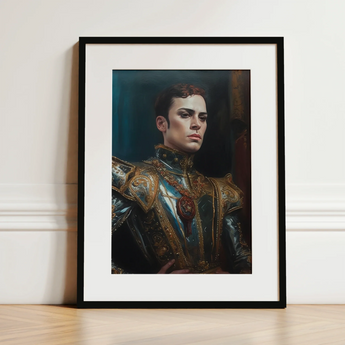 The Admiral - Baroque Gay Naval Portrait Art Print / Canvas, Posters Prints & Visual Artwork, Toby Leon