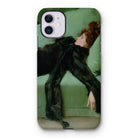 After the Ball - Ramon Casas y Carbo Iphone Case, 11 / Matte, Phone Case Painting Woman Black Green Surface