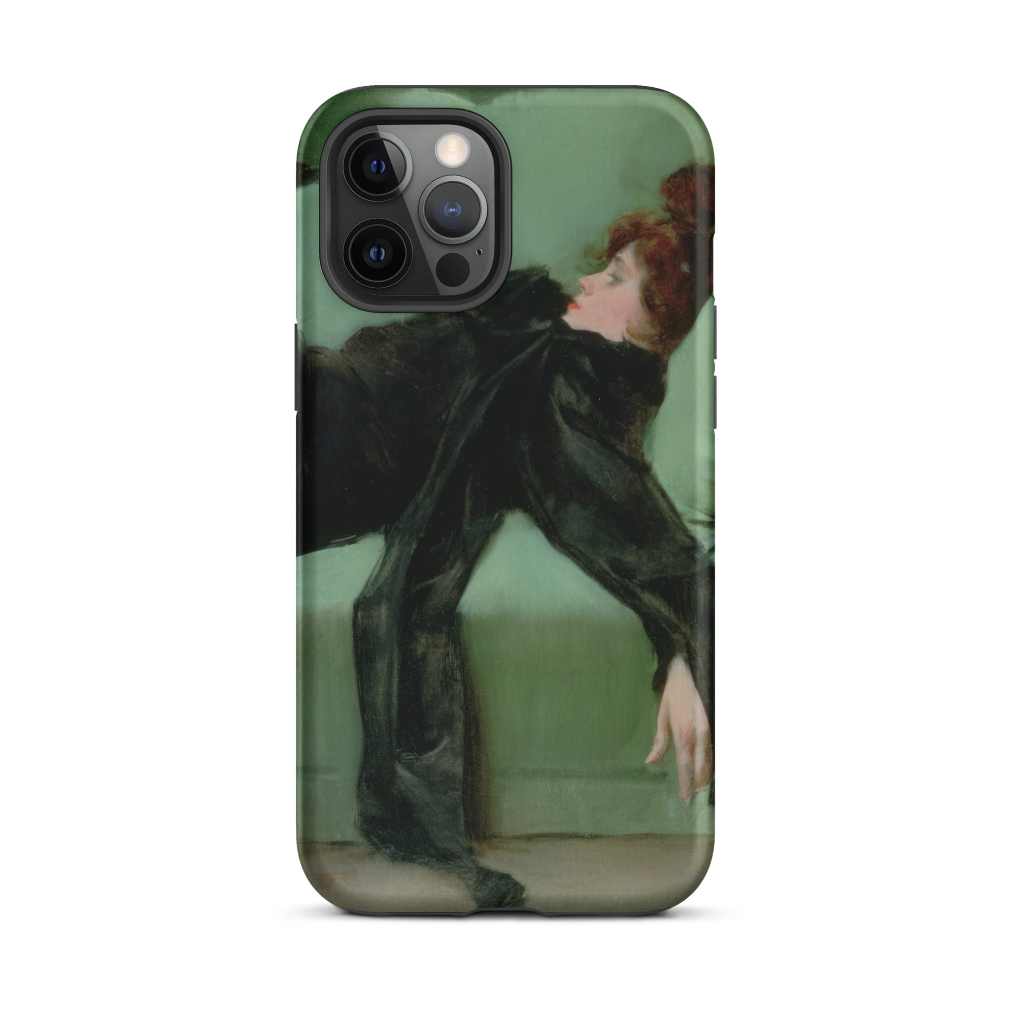 After the Ball Ramon Casas y Carbo Iphone Case, 12 Pro Max / Matte, Phone Case Painting Woman Black