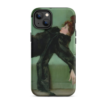 After the Ball - Ramon Casas y Carbo Iphone Case, 14 Plus / Matte, Iphone Case Painting Woman Black