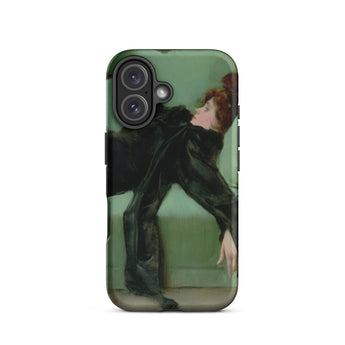 After the Ball - Ramon Casas y Carbo Iphone Case, 16 / Matte, Phone Case Painting Woman Black Dress
