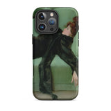 After the Ball - Ramon Casas y Carbo Iphone Case, 16 Pro Max / Matte, Phone Case Painting Woman Black Dress