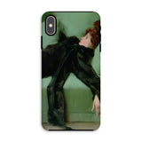 After the Ball - Ramon Casas y Carbo Phone Case Iphone Xs Max / Matte Artistic Phone Case Ramon Casas, Fevered Sigh, Her Limbs,