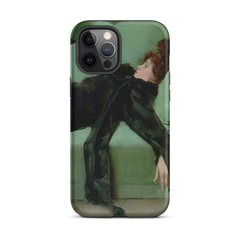 After the Ball - Ramon Casas y Carbo Phone Case Iphone 12 Pro Max / Matte Phone Case Painting Woman Black Ramon Casas, Fevered Sigh, Her