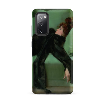 After the Ball - Ramon Casas y Carbo Phone Case Samsung Galaxy S20 Fe / Matte Black Phone Case Painted Portrait Woman Dark Attire Ramon