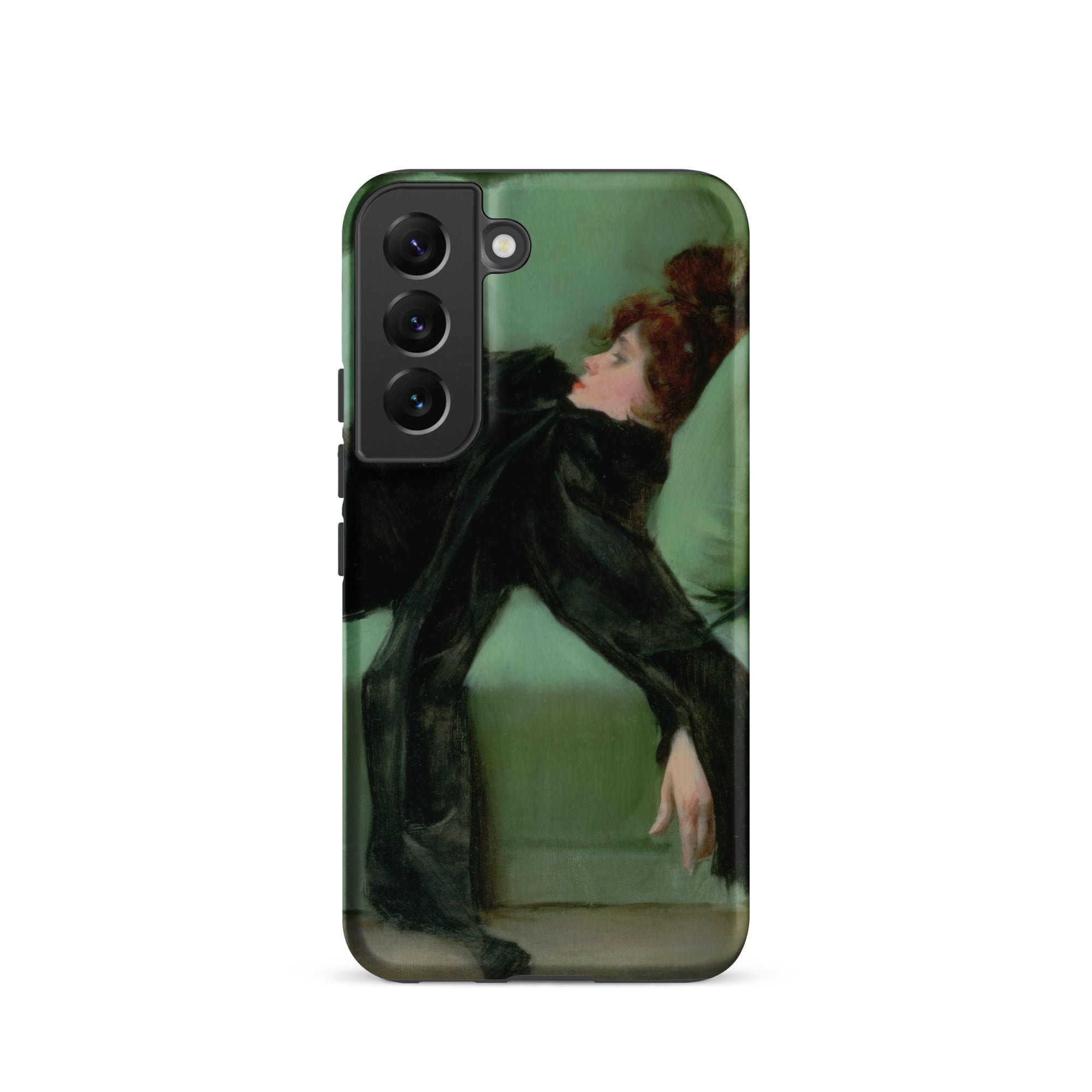 After the Ball Ramon Casas y Carbo Samsung Case, Galaxy S22 / Matte, Smartphone Case Painting Woman Black Dress