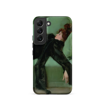 After the Ball - Ramon Casas y Carbo Samsung Case, Galaxy S22 / Matte, Smartphone Case Painting Woman Black Dress