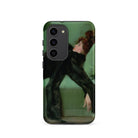 After the Ball Ramon Casas y Carbo Samsung Case, Galaxy S23 / Matte, Dark Green Smartphone Case Classical Painting Woman Black