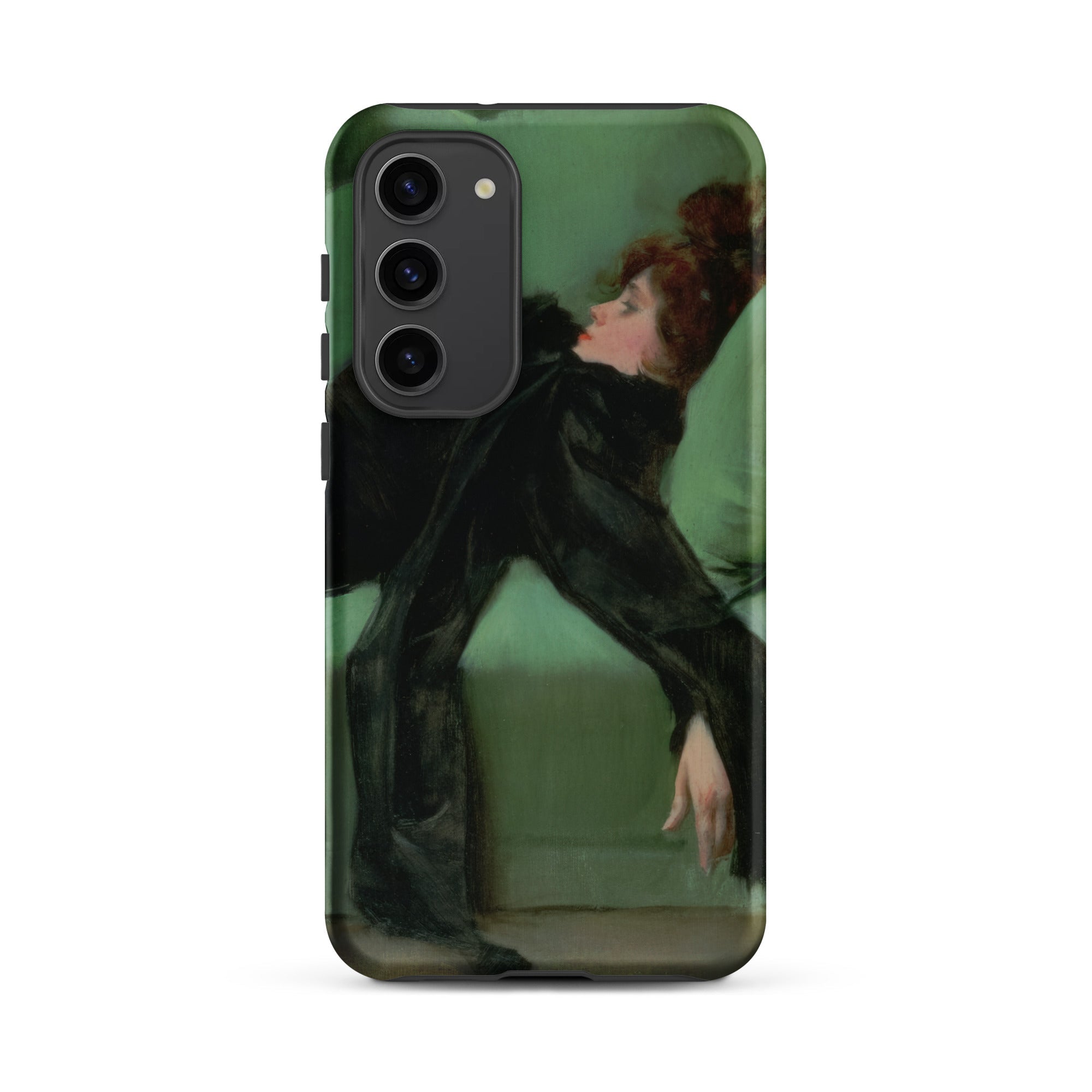 After the Ball Ramon Casas y Carbo Samsung Case, Galaxy S23 Plus / Matte, Phone Case Classic Painting Woman Black Dress