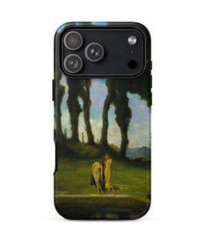 Iphone 17 Pro Max / Matte After the Bath - Charles Walter Stetson Phone Case Arranges, Soft Tonal Breath, Late-century American Painting