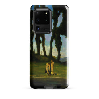 After the Bath - Charles Walter Stetson Phone Case Mobile Cases Black Phone Case Printed Reproduction Painting Bath John Walter Stetson