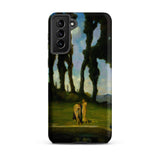 After the Bath - Charles Walter Stetson Phone Case Mobile Cases Black Phone Case Printed Reproduction Painting Two Sisters Walter Stetson