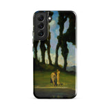 After the Bath - Charles Walter Stetson Phone Case Mobile Cases Black Phone Case Printed Reproduction Painting Two Sisters Walter Stetson