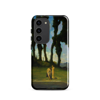 After the Bath - Charles Walter Stetson Phone Case Mobile Cases Black Phone Case Printed Reproduction Painting Two Sisters Walter Stetson