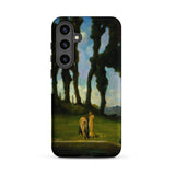 After the Bath - Charles Walter Stetson Phone Case Mobile Cases Black Phone Case Printed Reproduction Painting Two Nudes Walter Stetson