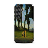 After the Bath - Charles Walter Stetson Phone Case Mobile Cases Black Phone Case Printed Reproduction Painting Two Sisters Walter Stetson