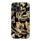 Against the Grain - Ancient Thai Woodwork Iphone Case, 12 Pro / Matte, Smartphone Case Intricate Floral Pattern Design