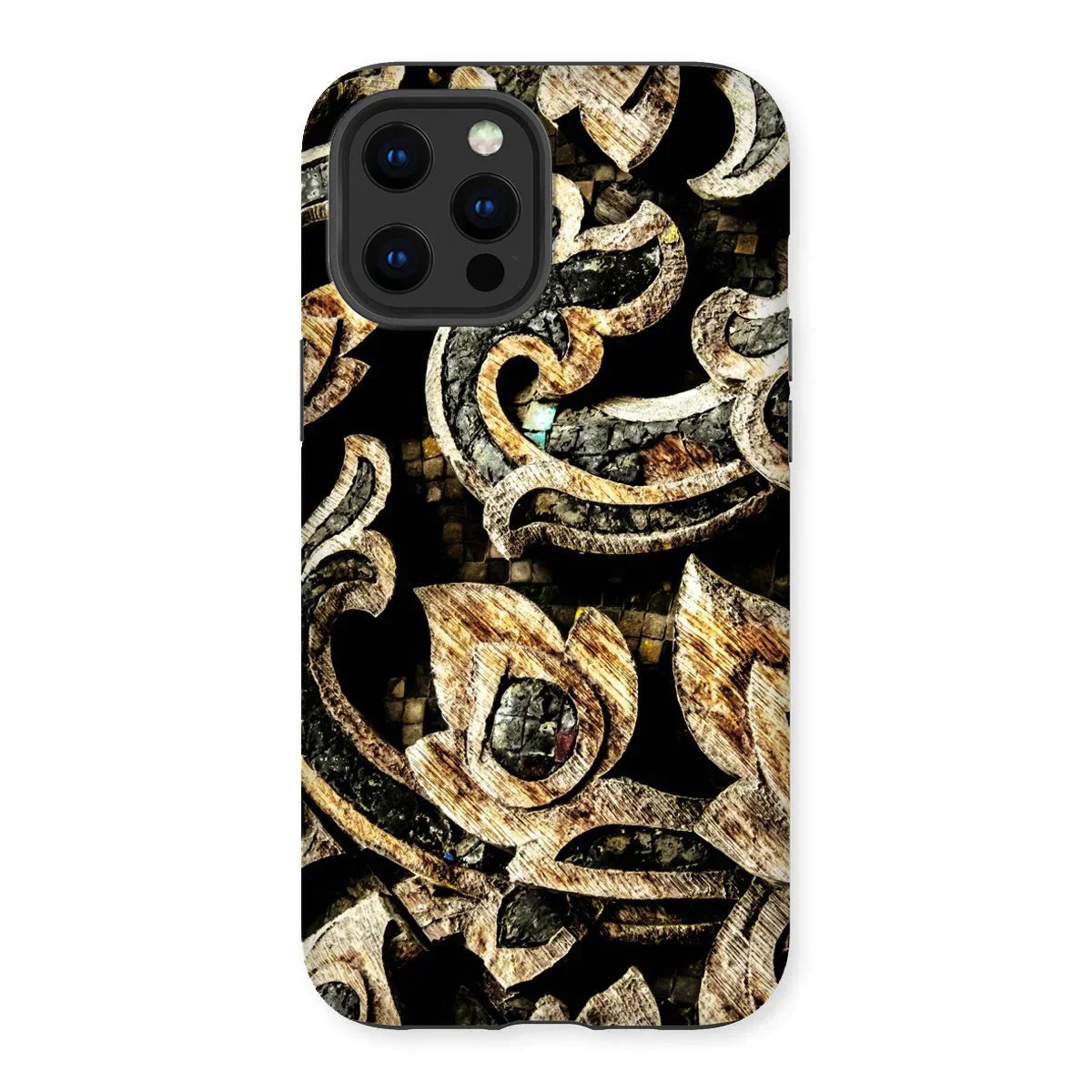 Against the Grain - Ancient Thai Woodwork Iphone Case - 13 Pro Max / Matte