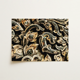 Against the Grain - Thai Woodwork Art Print / Canvas Ancient, Woodcarving, Weathered Surface Prints