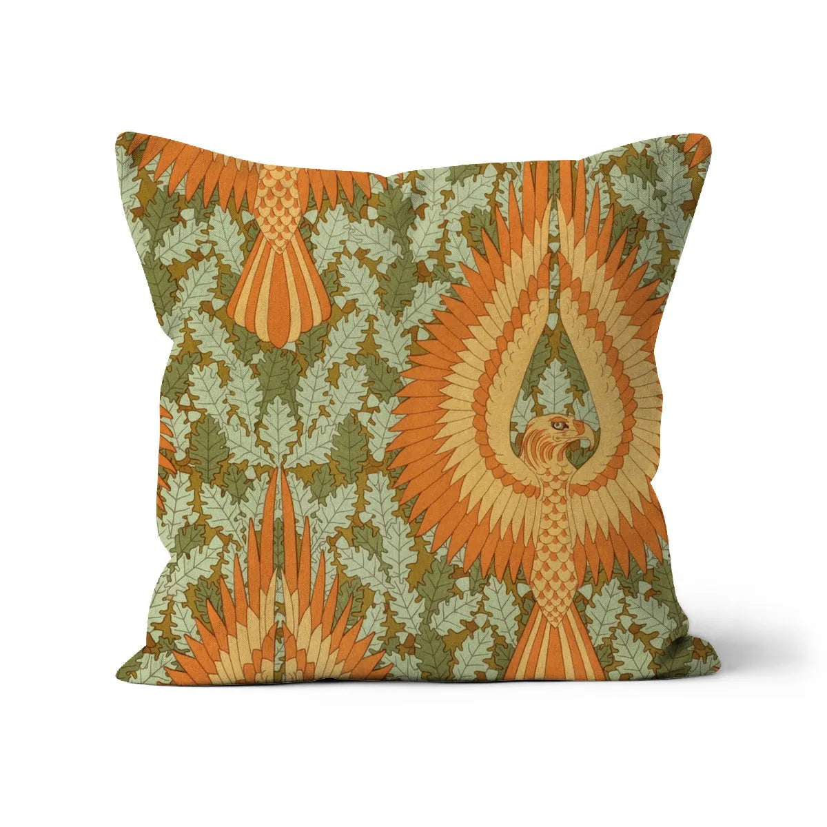 Aigles Et Chêne - Maurice Pillard Verneuil Cushion - Decorative Throw Pillow - Linen / 18’x18’ - Throw Pillows