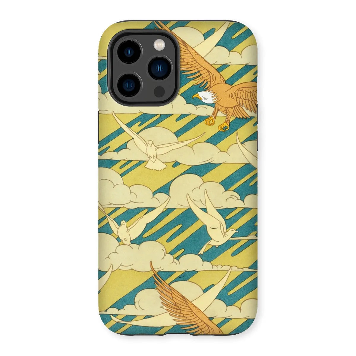 Aigles Et Pigeons - Aesthetic Bird Art Phone Case - Iphone 14 Pro Max / Matte - Mobile Phone Cases - Aesthetic Art