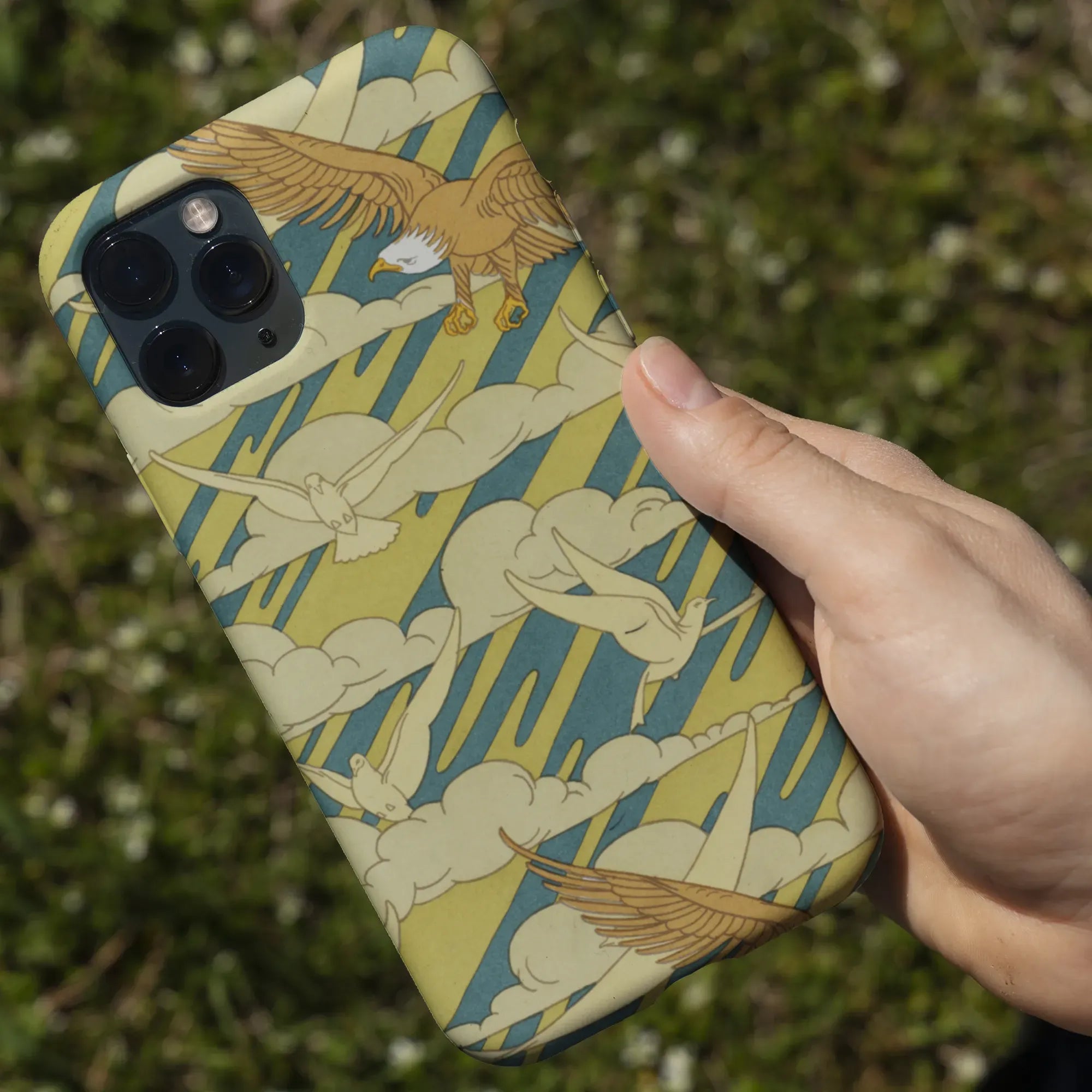 Aigles Et Pigeons - Aesthetic Bird Art Phone Case - Mobile Phone Cases - Aesthetic Art