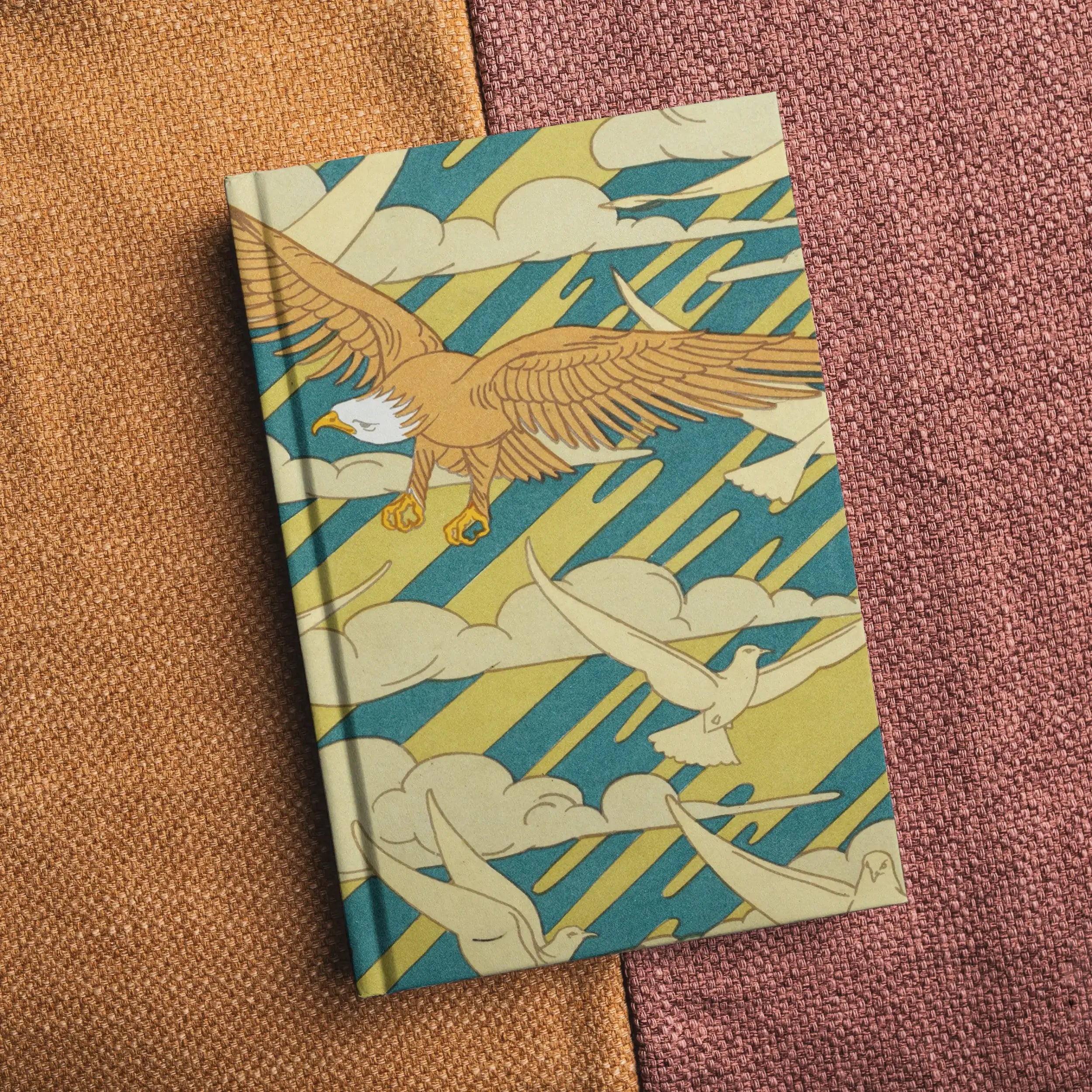 Aigles Et Pigeons - Maurice Pillard Verneuil Hardback Journal - Notebooks & Notepads - Aesthetic Art