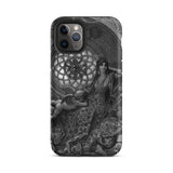 Alcina’s Beauty Overcomes All of Ruggiero’s Misgivings - Gustave Dore Iphone Case, 11 Pro / Matte, Black Iphone Grayscale Illustration