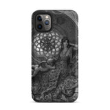 Alcina’s Beauty Overcomes All of Ruggiero’s Misgivings - Gustave Dore Iphone Case, 11 Pro Max / Matte, Black White Illustration Woman