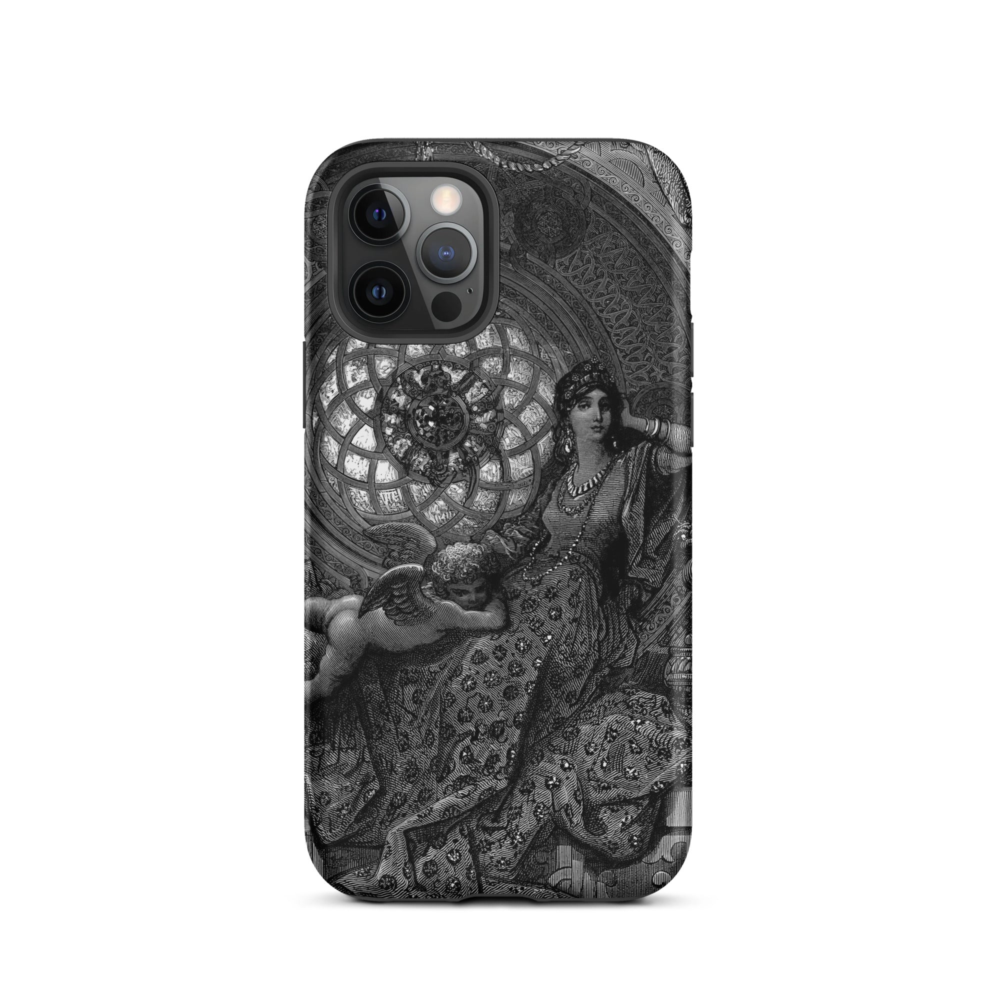 Alcina’s Beauty Overcomes All of Ruggiero’s Misgivings - Gustave Dore Iphone Case, 12 Pro / Matte