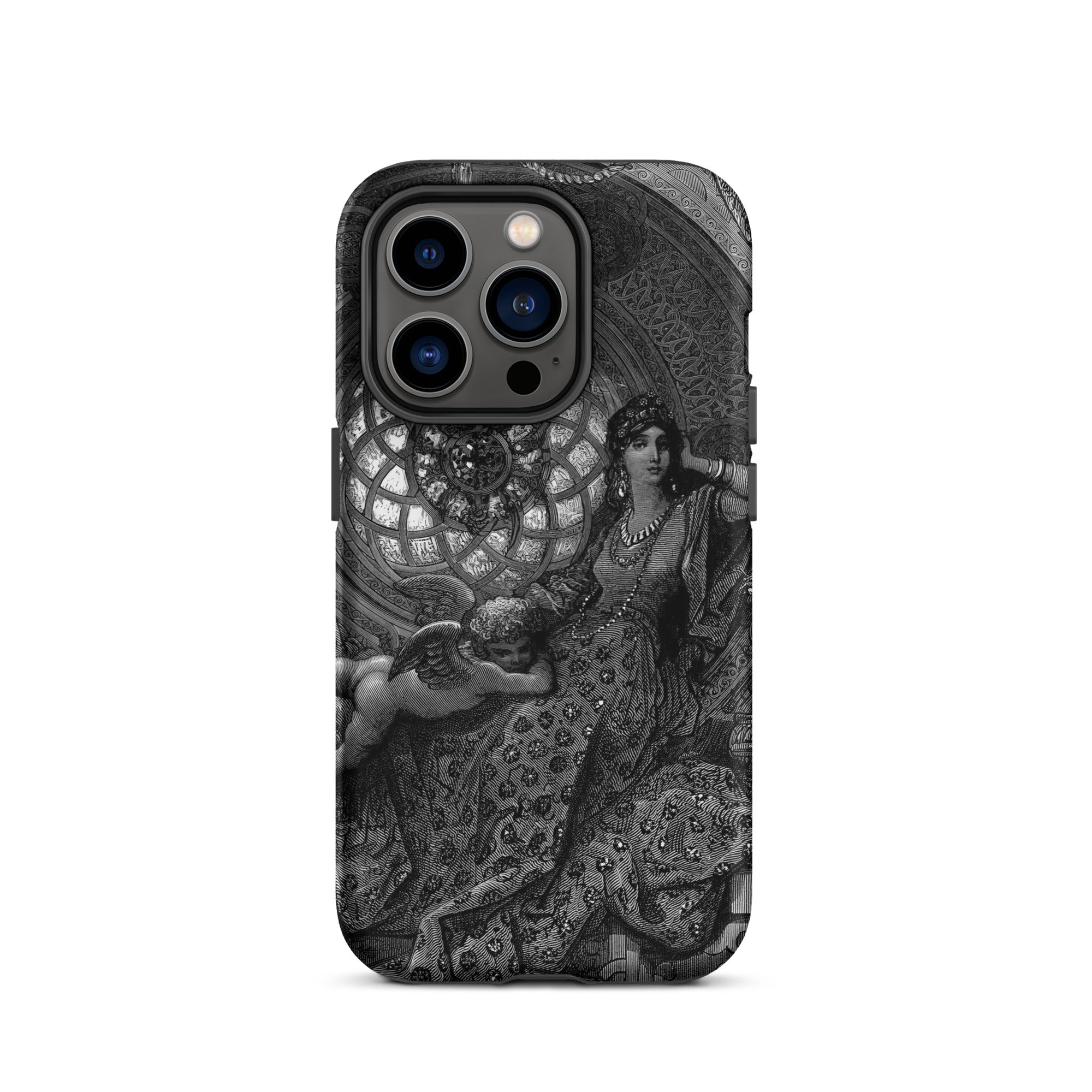 Alcina’s Beauty Overcomes All of Ruggiero’s Misgivings - Gustave Dore Iphone Case, 14 Pro / Matte