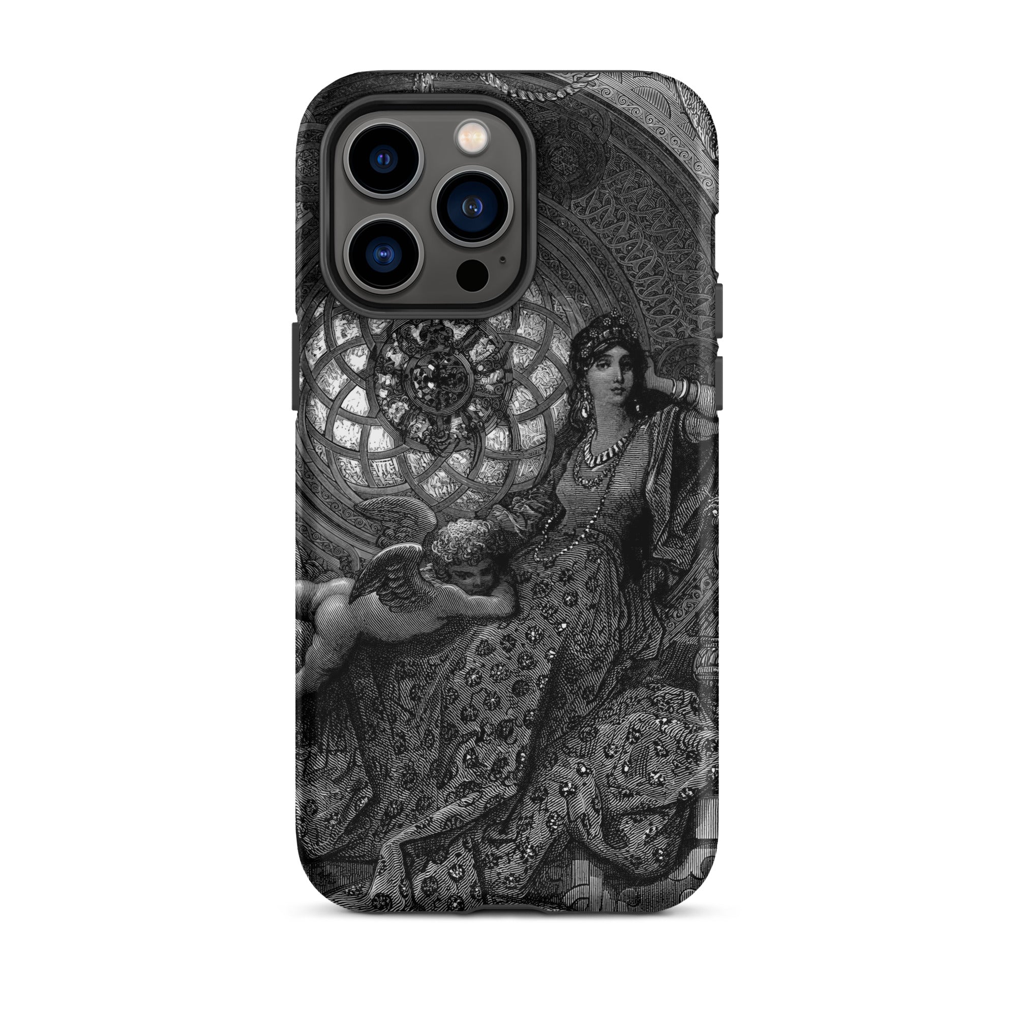 Alcina’s Beauty Overcomes All of Ruggiero’s Misgivings - Gustave Dore Iphone Case, 14 Pro Max / Matte
