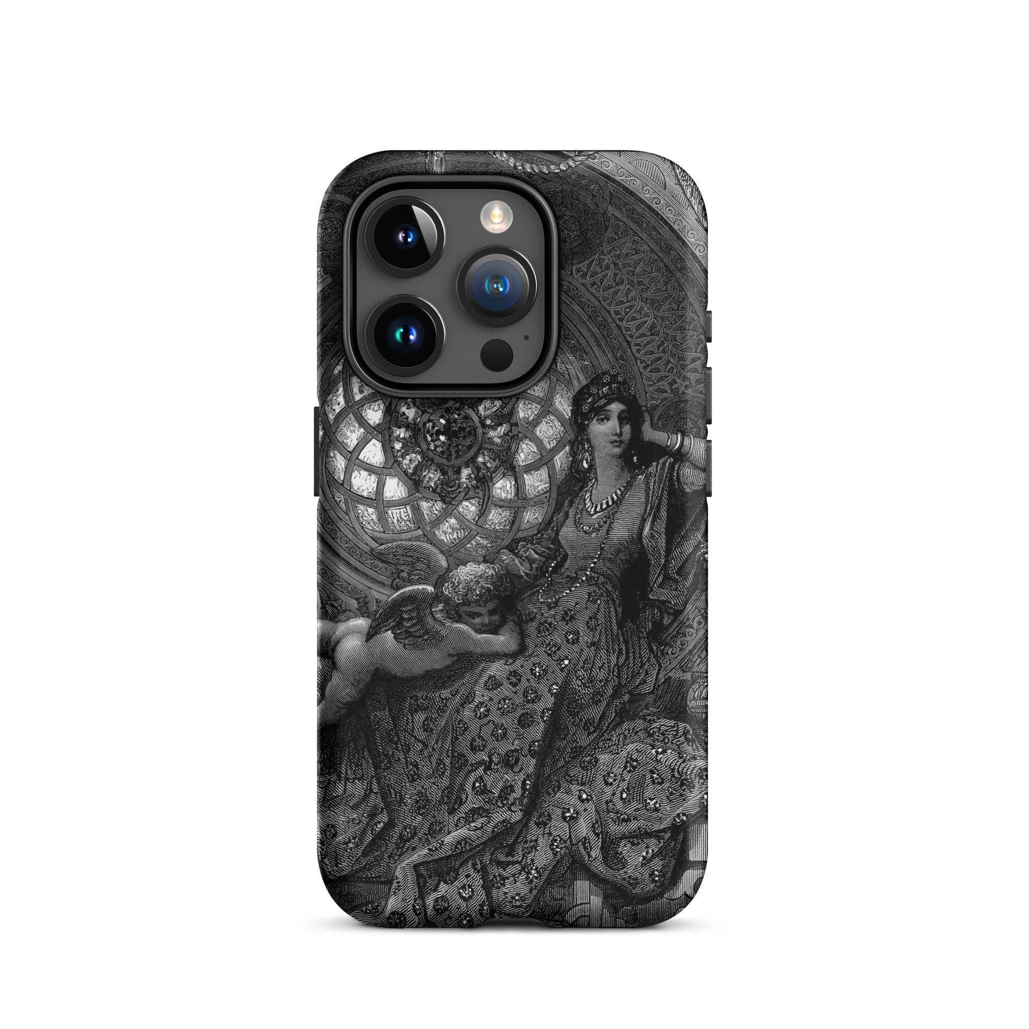 Alcina’s Beauty Overcomes All of Ruggiero’s Misgivings - Gustave Dore Iphone Case, 15 Pro / Matte
