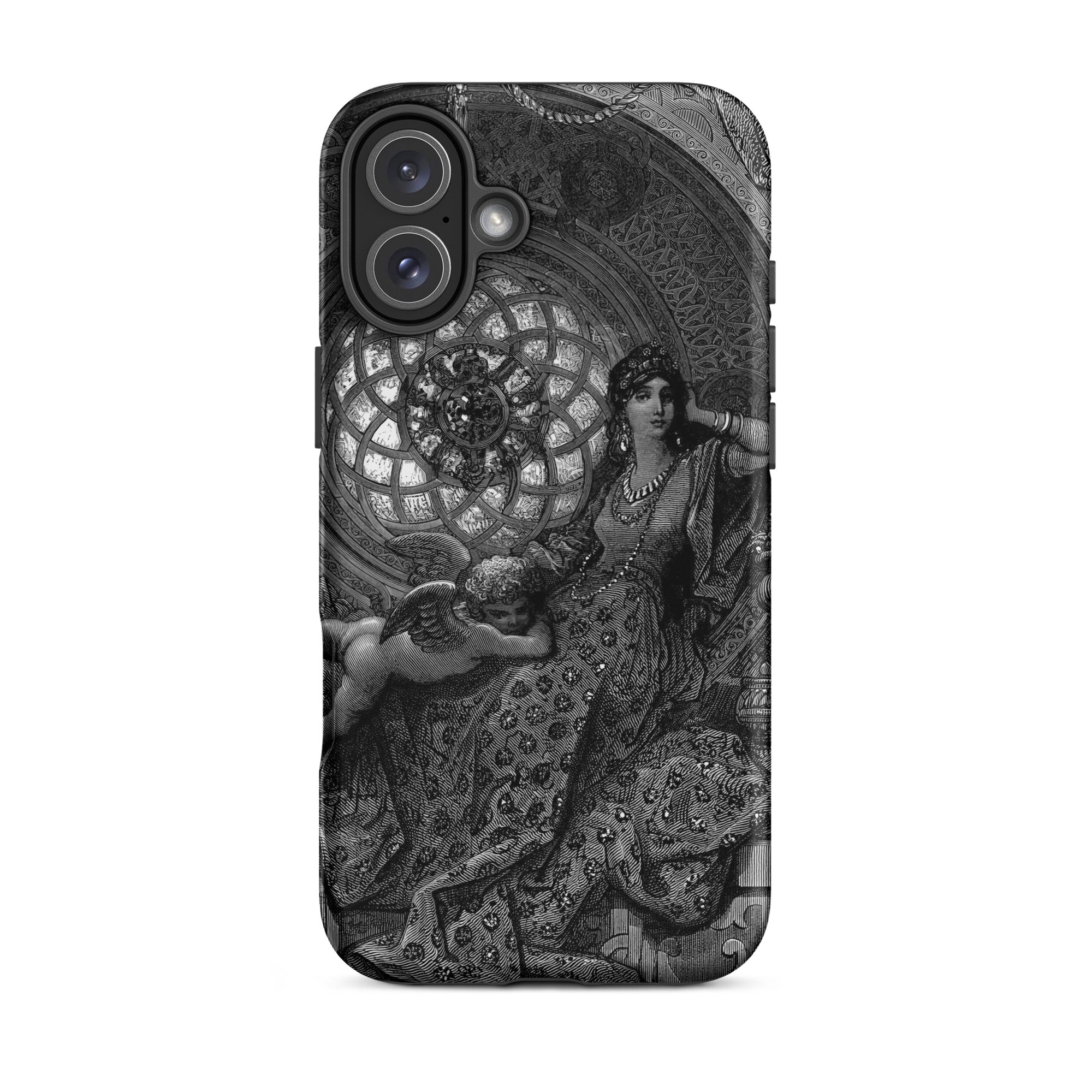 Alcina’s Beauty Overcomes All of Ruggiero’s Misgivings - Gustave Dore Iphone Case, 16 Plus / Matte