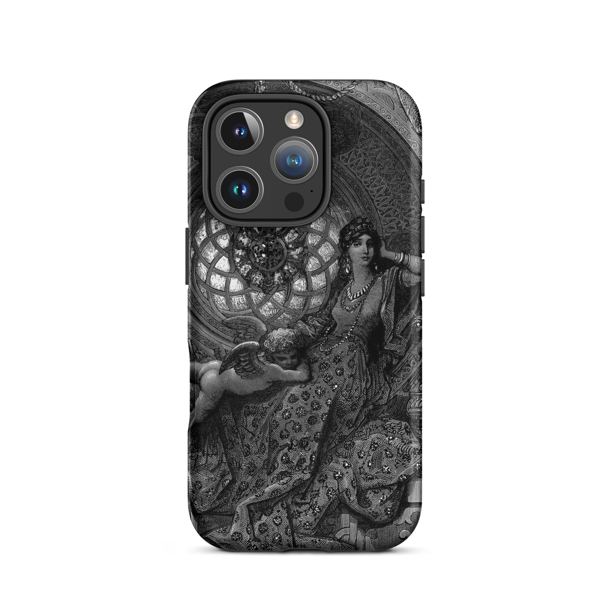 Alcina’s Beauty Overcomes All of Ruggiero’s Misgivings - Gustave Dore Iphone Case, 16 Pro / Matte