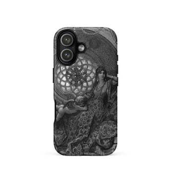 Alcina’s Beauty Overcomes All of Ruggiero’s Misgivings - Gustave Dore Iphone Case, 17 / Matte, Monochrome Phone Case Detailed Classical