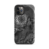 Alcina’s Beauty Overcomes All of Ruggiero’s Misgivings - Gustave Dore Phone Case Iphone 11 Pro / Matte Black Iphone Grayscale Illustration