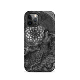 Alcina’s Beauty Overcomes All of Ruggiero’s Misgivings - Gustave Dore Phone Case Iphone 12 Pro / Matte Black White Art Print Phone Case