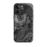 Alcina’s Beauty Overcomes All of Ruggiero’s Misgivings - Gustave Dore Phone Case Iphone 15 Pro Max / Matte Black White Engraved Artwork
