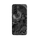 Alcina’s Beauty Overcomes All of Ruggiero’s Misgivings - Gustave Dore Phone Case Samsung Galaxy S21 Fe / Matte Black White Illustrated