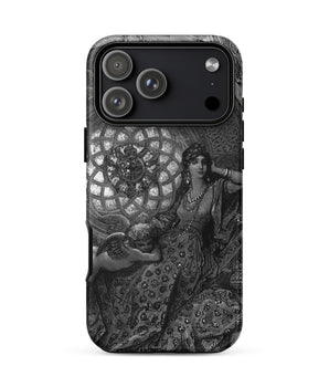 Iphone 17 Pro Max / Matte Alcina’s Beauty Overcomes All of Ruggiero’s Misgivings - Gustave Dore Phone Case, Doré’s Alcina, Swirls