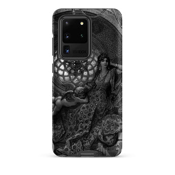 Alcina’s Beauty Overcomes All of Ruggiero’s Misgivings - Gustave Dore Samsung Case, Galaxy S20 Ultra / Matte, Smartphone Black White