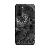 Alcina’s Beauty Overcomes All of Ruggiero’s Misgivings - Gustave Dore Samsung Case, Galaxy S21 Plus / Matte, Black White Smartphone Case