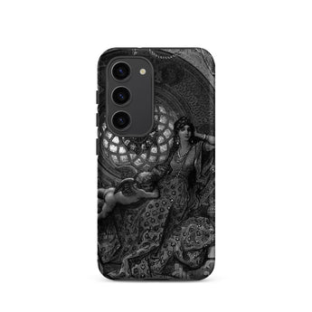 Alcina’s Beauty Overcomes All of Ruggiero’s Misgivings - Gustave Dore Samsung Case, Galaxy S23 / Matte, Black White Phone Case Ornate