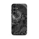 Alcina’s Beauty Overcomes All of Ruggiero’s Misgivings - Gustave Dore Samsung Case, Galaxy S24 Plus / Matte, Black White Artwork Woman