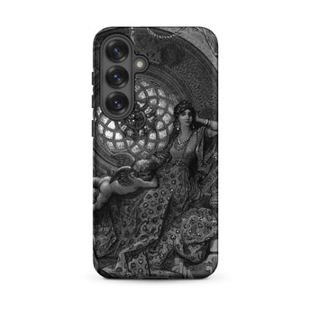 Alcina’s Beauty Overcomes All of Ruggiero’s Misgivings - Gustave Dore Samsung Case, Galaxy S25 Plus / Matte, Smartphone Case Black White