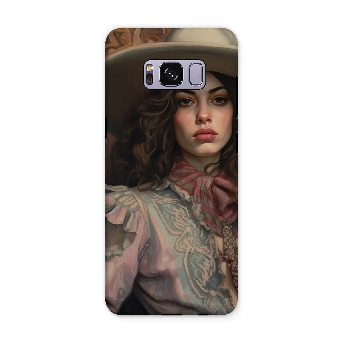 Alex The Lesbian Cowgirl - Sapphic Art Phone Case - Samsung Galaxy S8 Plus / Matte - Mobile Phone Cases - Aesthetic Art