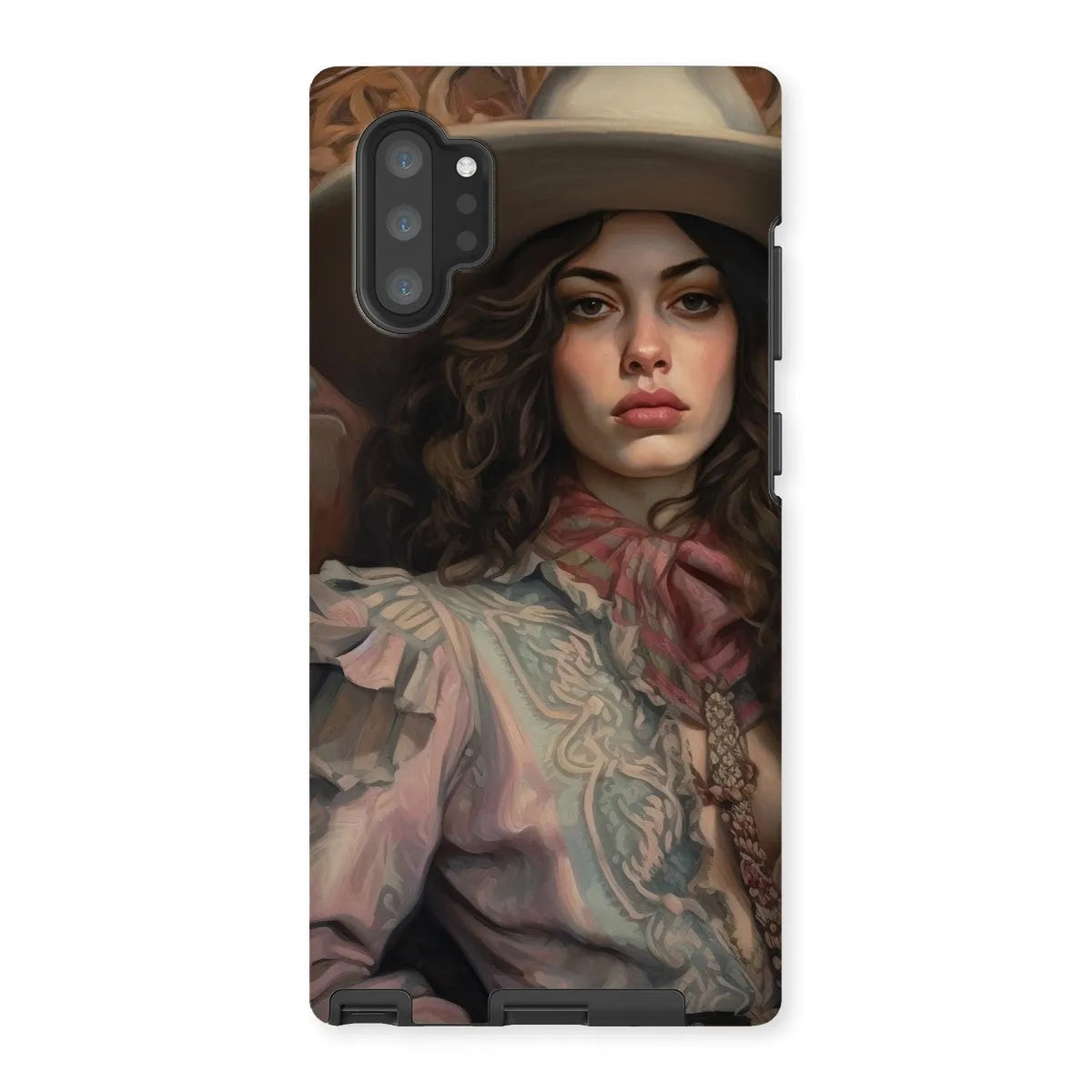 Alex The Lesbian Cowgirl - Sapphic Art Phone Case - Samsung Galaxy Note 10p / Matte - Mobile Phone Cases - Aesthetic Art