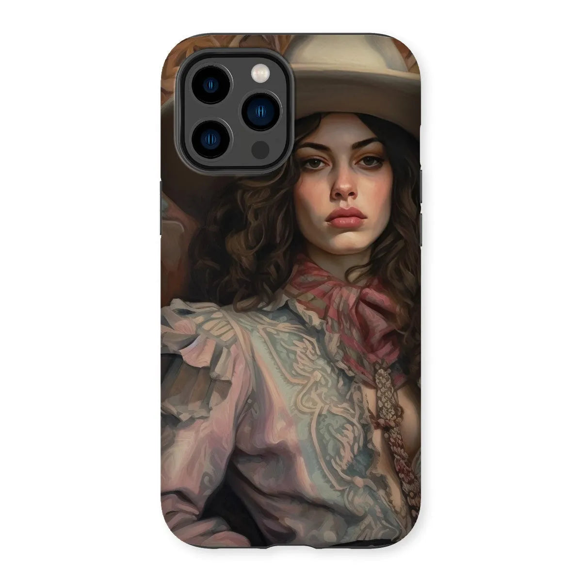 Alex The Lesbian Cowgirl - Sapphic Art Phone Case - Iphone 14 Pro Max / Matte - Mobile Phone Cases - Aesthetic Art